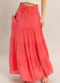 Coral Me Pretty Maxi Skirt
