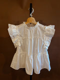 White Flouncy Blouse